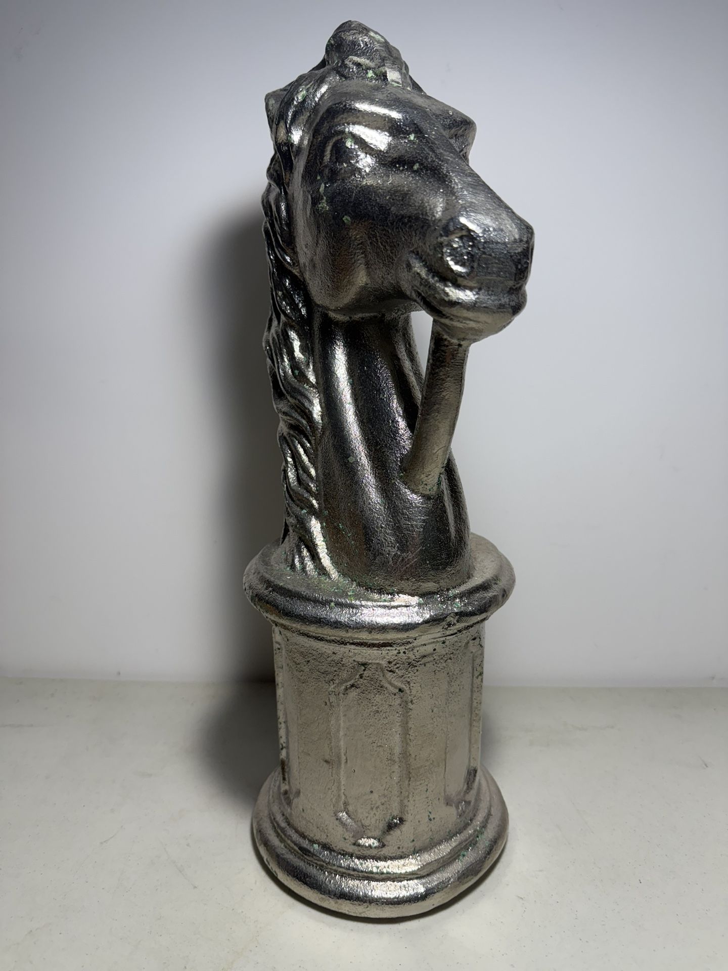 Vintage Cast Iron Horse Head Hitching Post Top 13.25" - photo 2