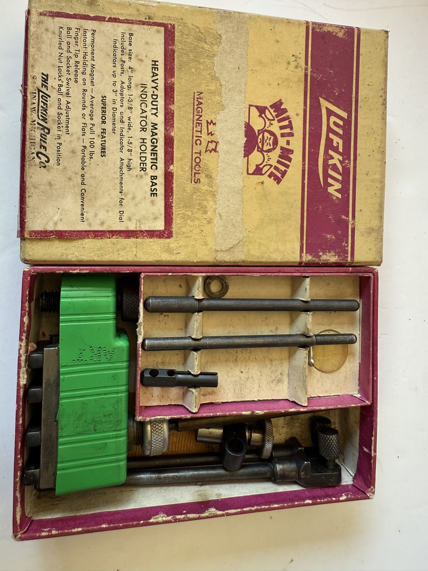 LUFKIN No. 150 Heavy Duty Magnetic Base Indicator Holder - photo 2