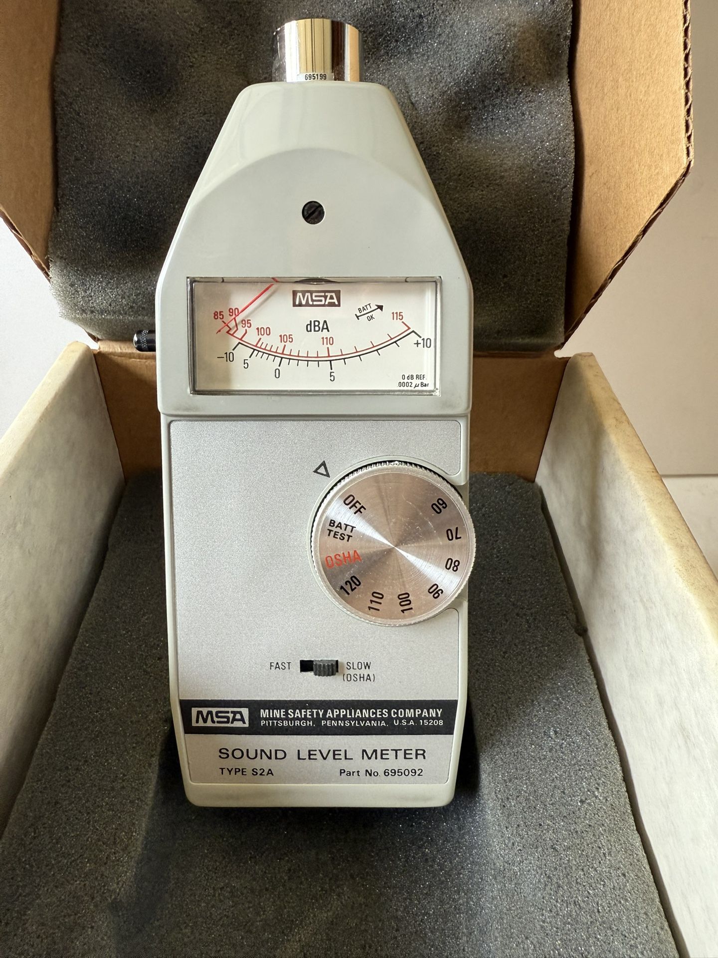 MSA-Simpson Sound Level Meter Model 884 Type S2A - photo 3