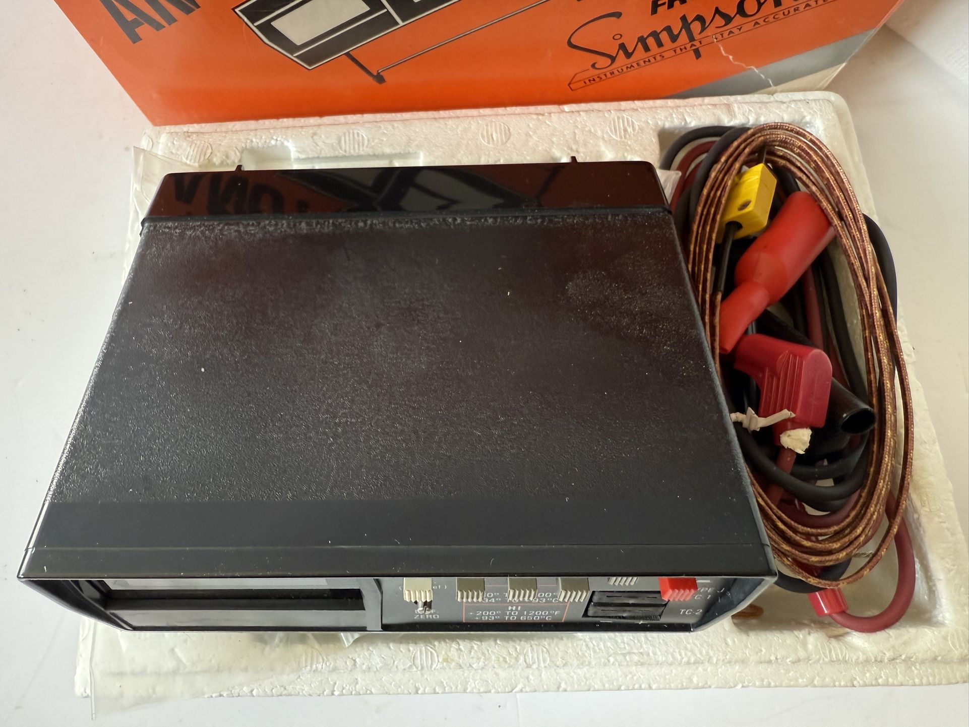 Vintage Simpson 383 Temperature Tester w/Leads - photo 3