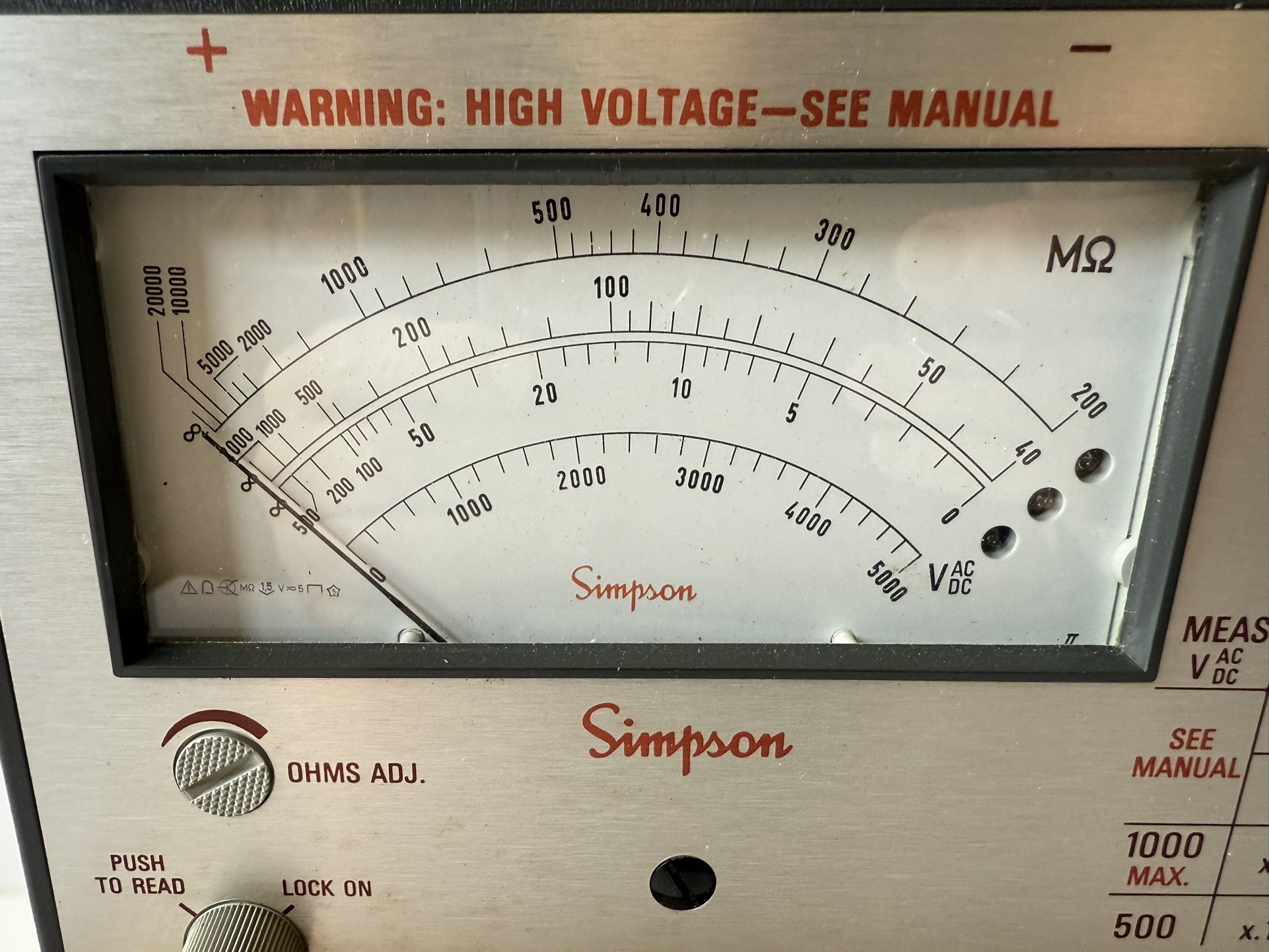 Simpson Insulation Tester Model 405 -2 - photo 3