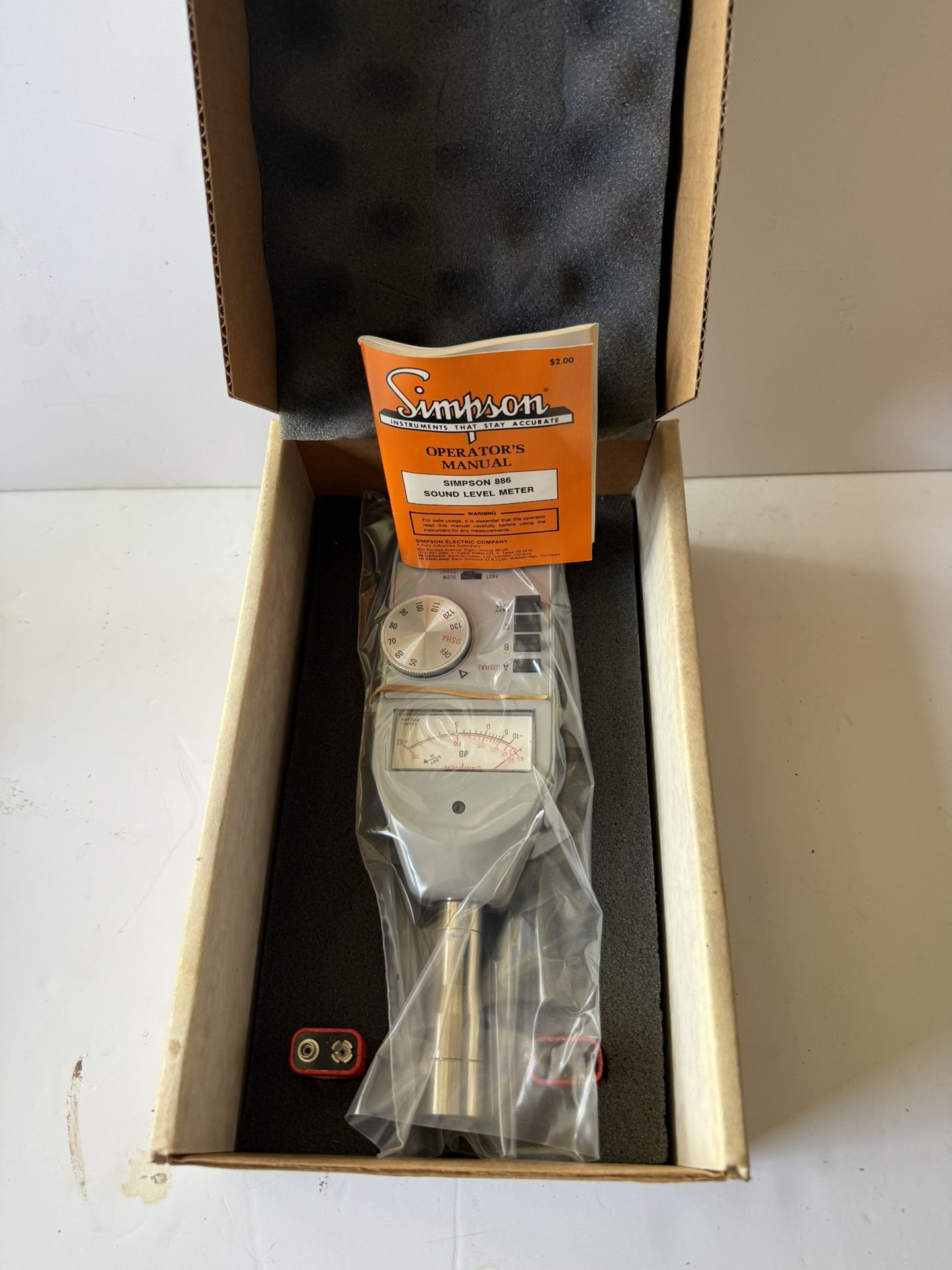 Simpson 886 Sound Level Meter w/ Original Box