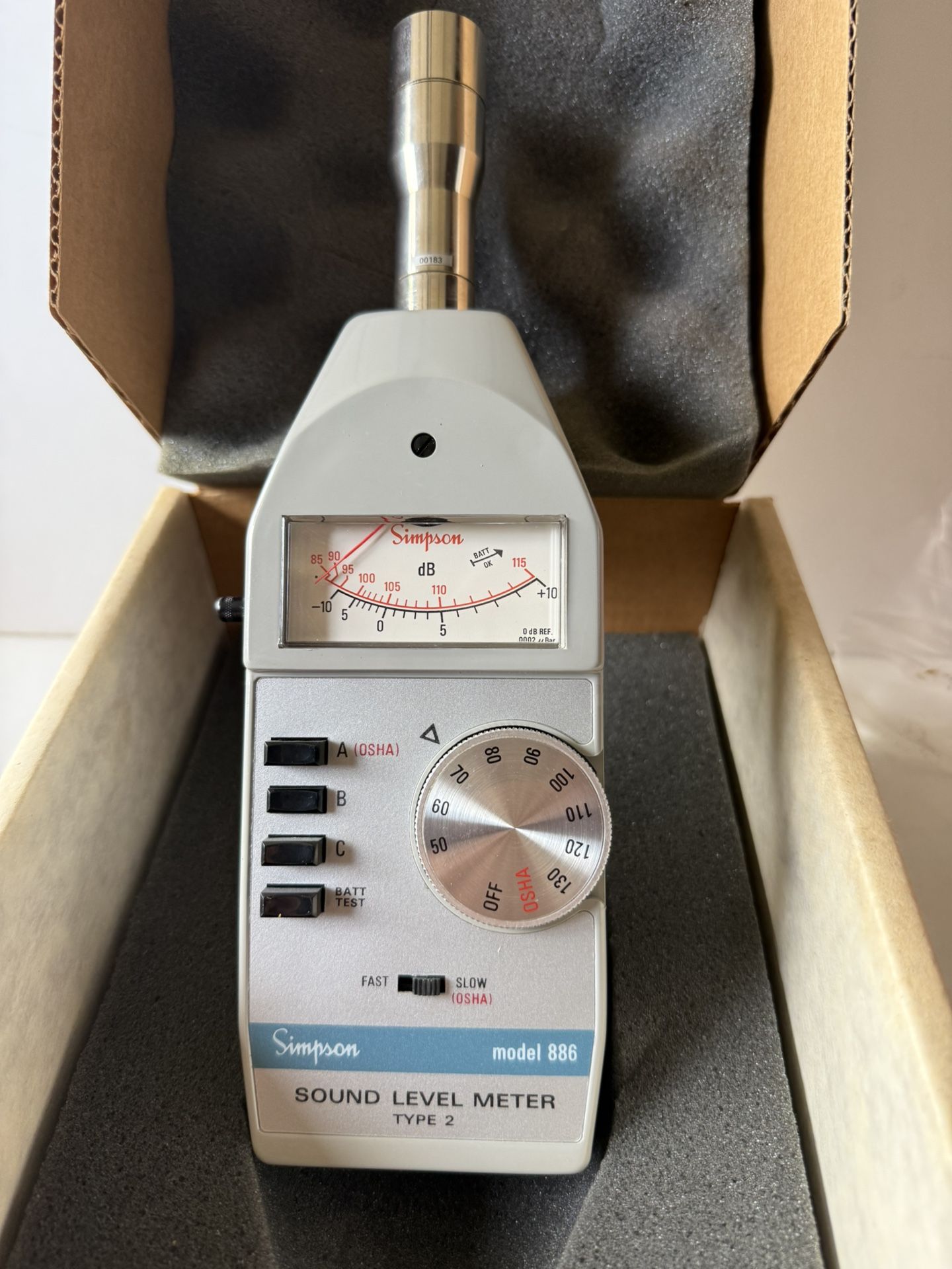 Simpson 886 Sound Level Meter w/ Original Box - photo 3