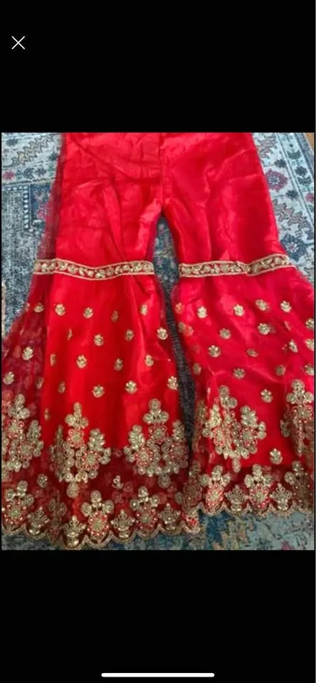 Brand new semi stitched beautiful 😍 sharara thumbnail
