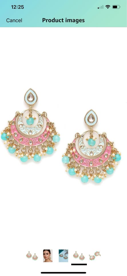 Beautiful kundan earrings brand new - photo 2