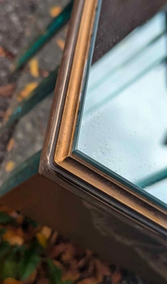 Rare Art Deco Beveled Mirror Shelf Unit - photo 5