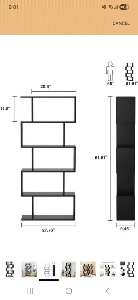 5-Tier Bookshelf - photo 2