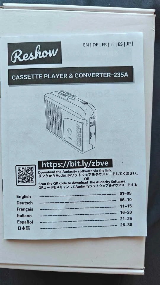 Reshow Cassette Player/Rec/Transfer - photo 4