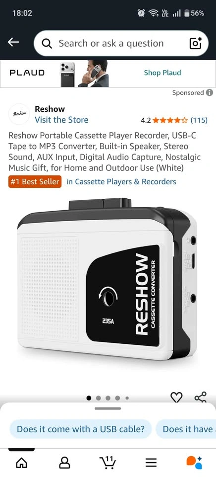Reshow Cassette Player/Rec/Transfer - photo 5