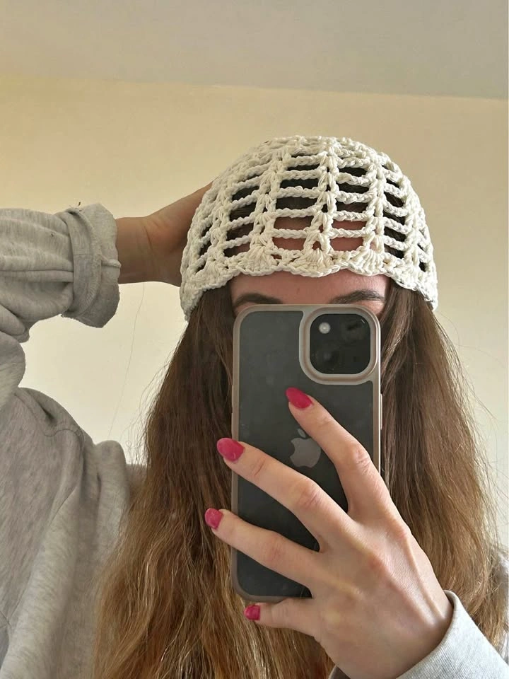 100% Cotton Mesh Crochet Summer Hat