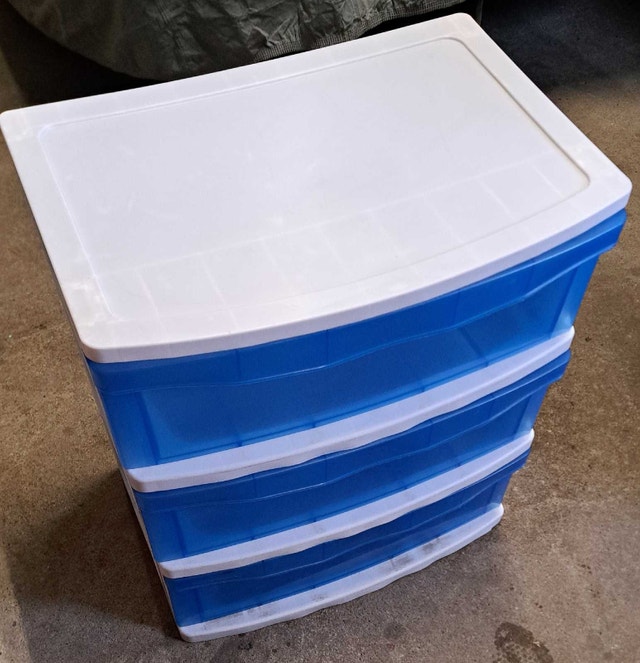 Plastic 3 Drawer Storage Unit