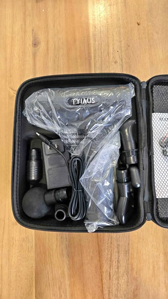 TYIAUS Massage Gun Percussion Massager with Attachments & Case