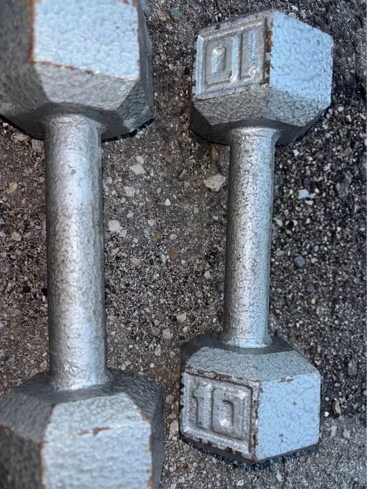 Iron Hex Dumbbells Weights 25lb and 10lbs - photo 3