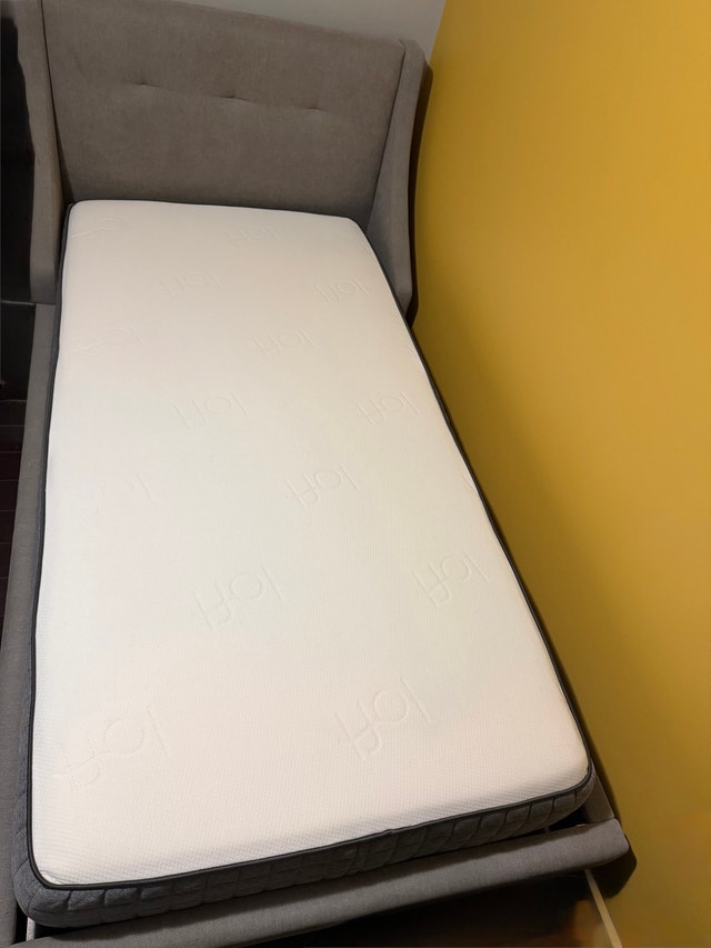 Structube Twin Bed with Mattress