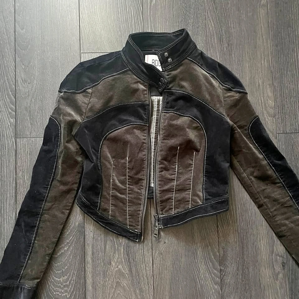 Urban Outfitters BDG Cropped Racer Motor Jacket XS