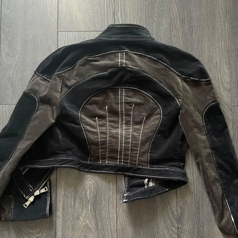 Urban Outfitters BDG Cropped Racer Motor Jacket XS - photo 2