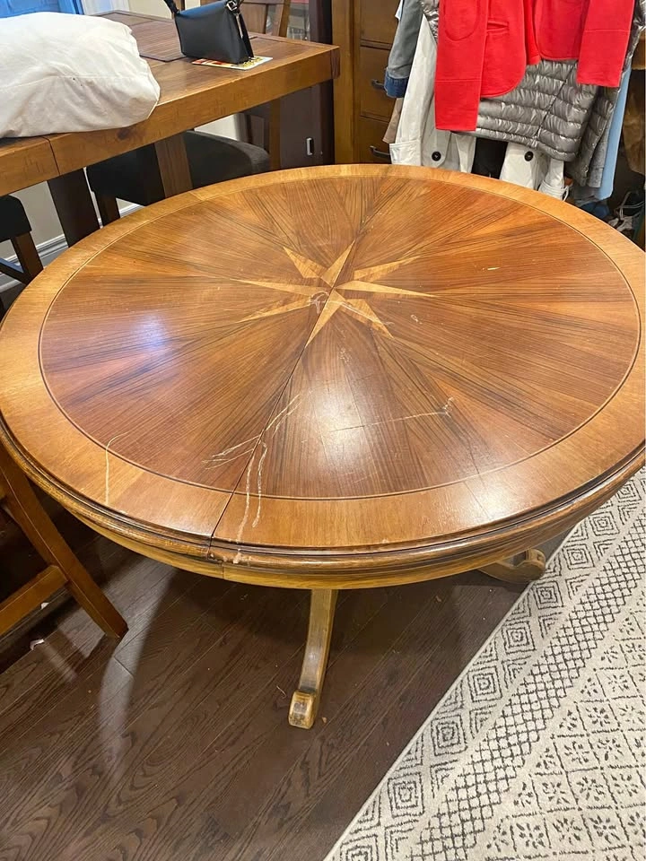 Round Starburst Inlay Table - Interview with the Vampire