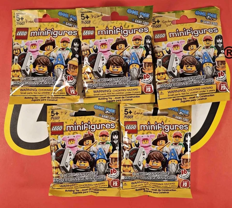 Lego CMF Series 12 Minifigures - Wizard, Genie, Pig, Spooky, Pri