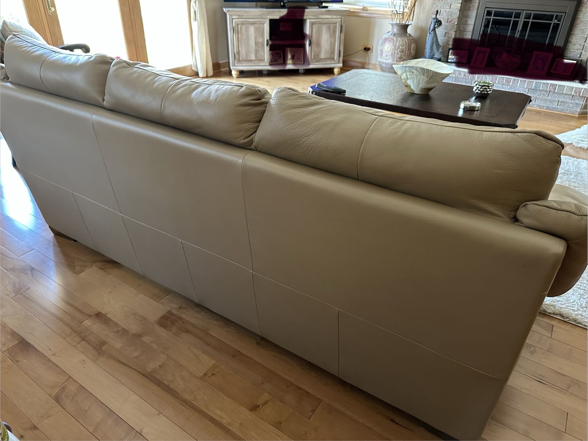 Beige Natuzzi Editions Leather Sofas - photo 5