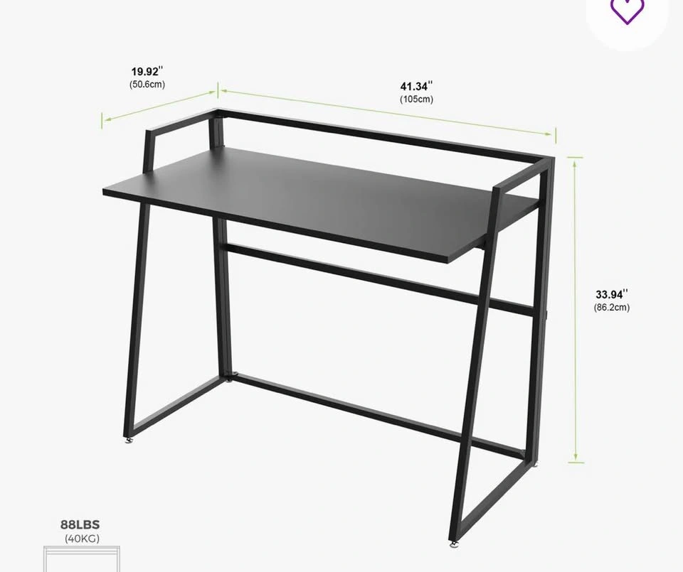 Rustic brown folding desk - photo 3