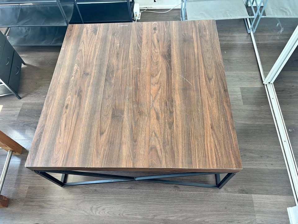 Rustic brown coffee table
