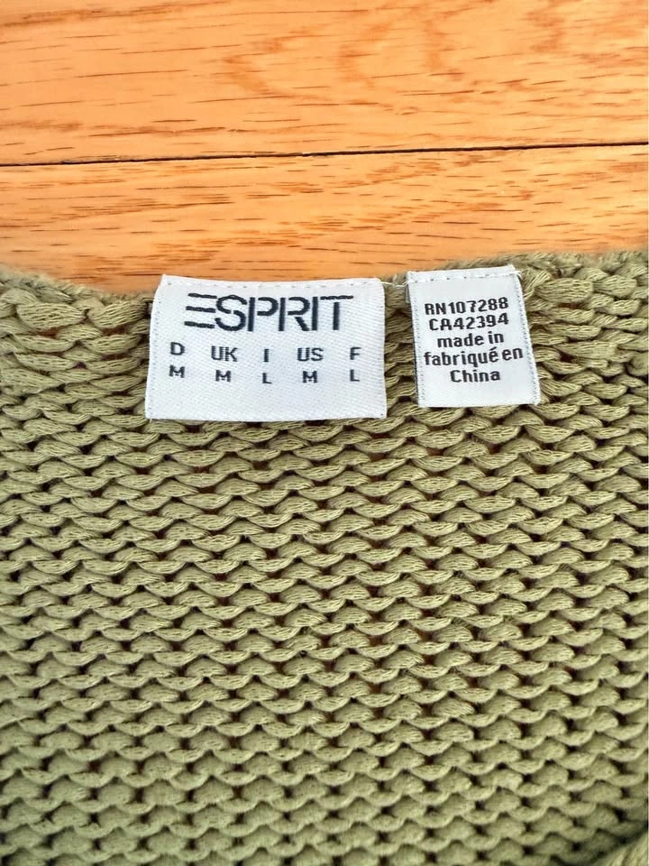 Women’s Green Knit Long Sleeve Top – Medium - photo 5