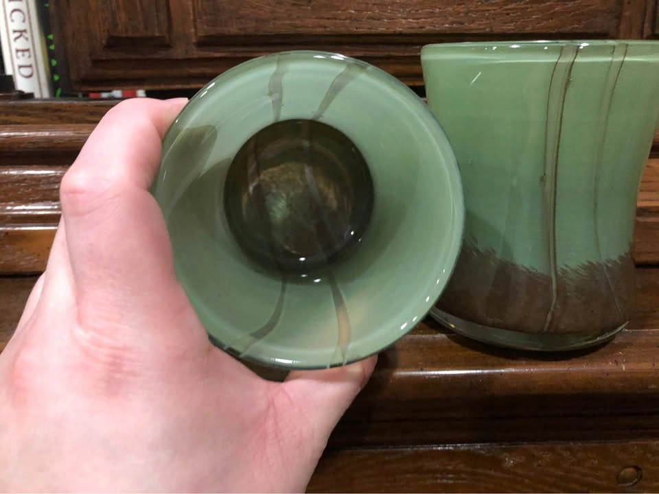 Beautiful earth-tone heavy glass holders — multipurpose use! - photo 2