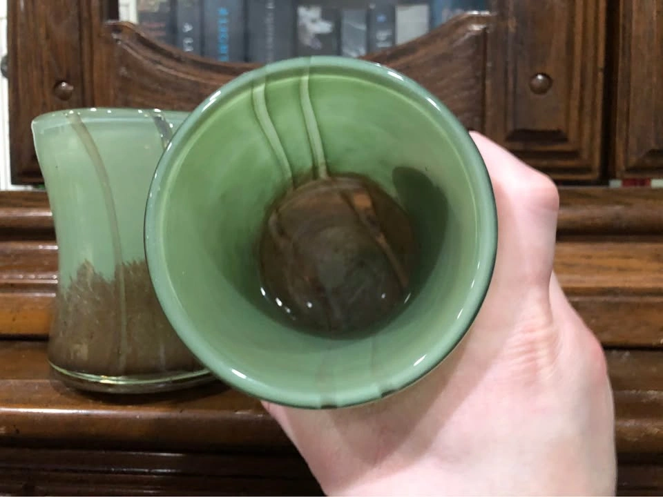 Beautiful earth-tone heavy glass holders — multipurpose use! - photo 3