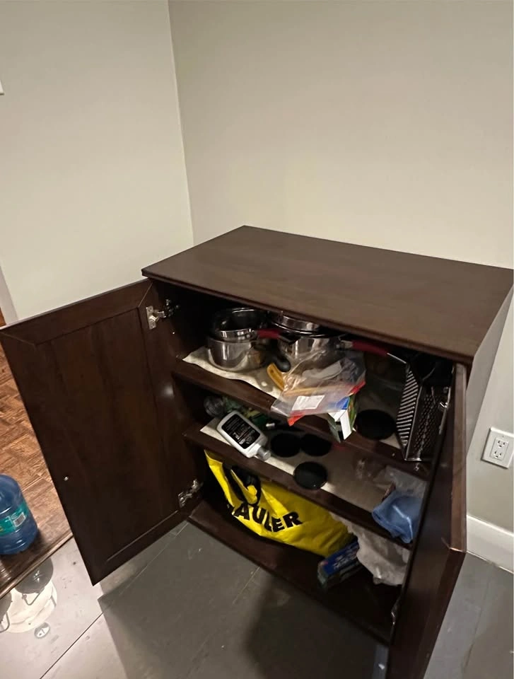 Dark Brown Storage Cabinet - photo 2