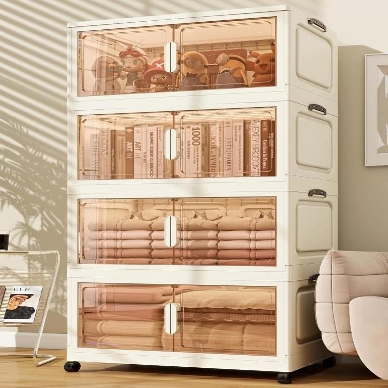 🇺🇸 36 Gal Collapsible Storage Bins with Lids 🇺🇸