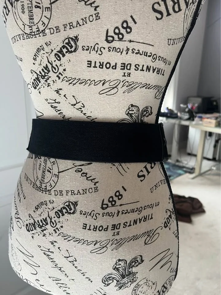 NWT Anthropologie Wide Suede Black Belt - photo 3