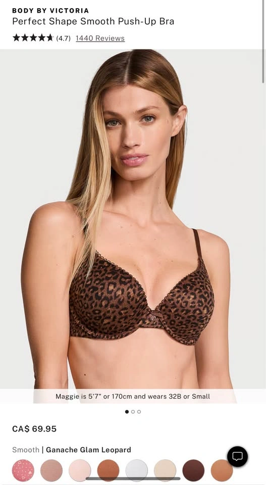 BODY BY VICTORIA Perfect Shape Smooth Push-Up Bra 36DD - photo 2