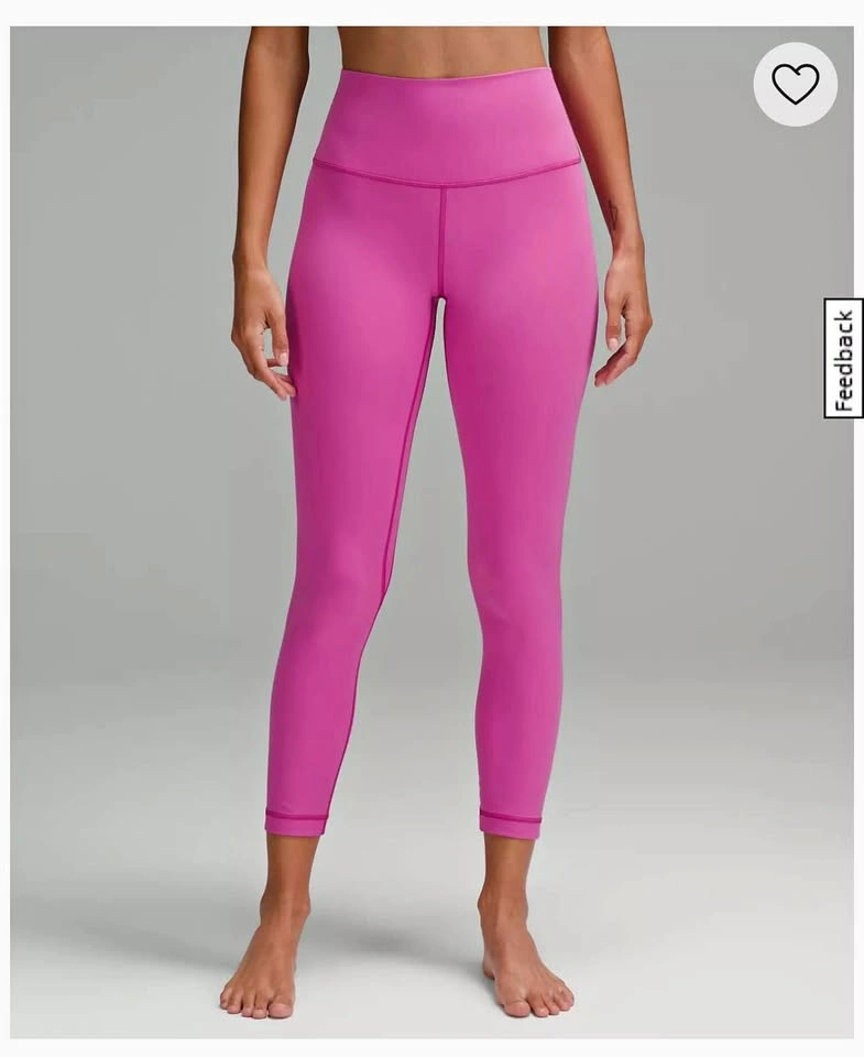 Never worn Lululemon Align Leggings Pow Pink Size 8
