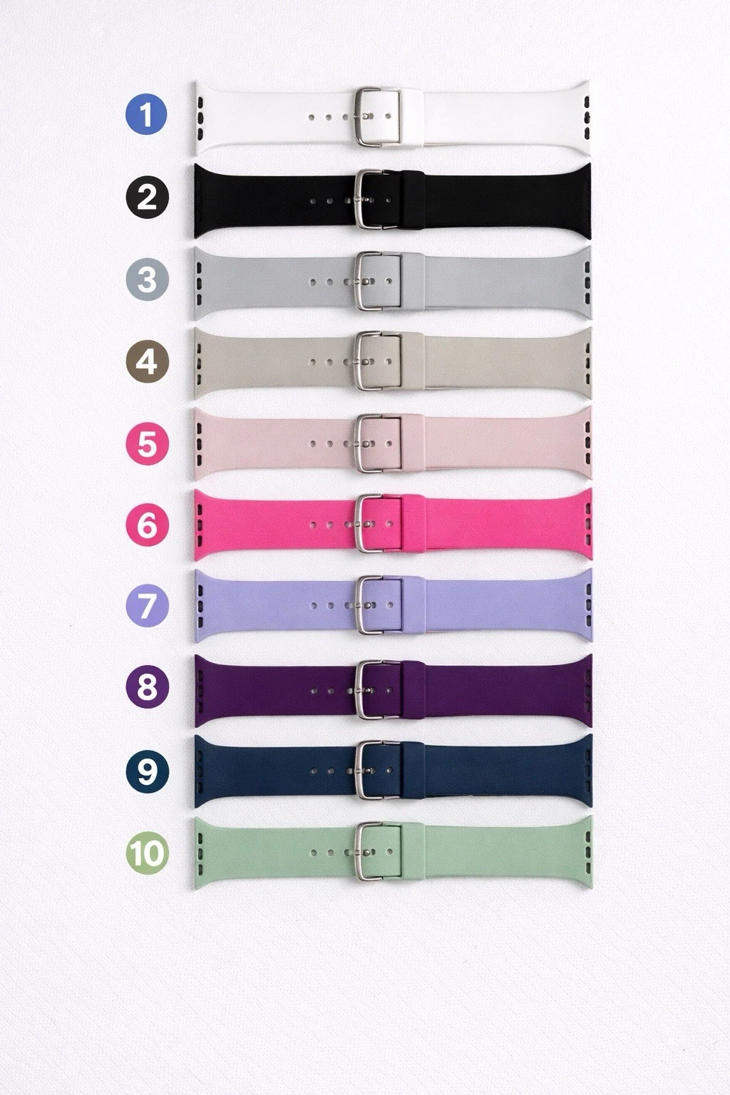 Apple Watch Silicone Replacement Bands 42-49mm Series 8 SE Ultra