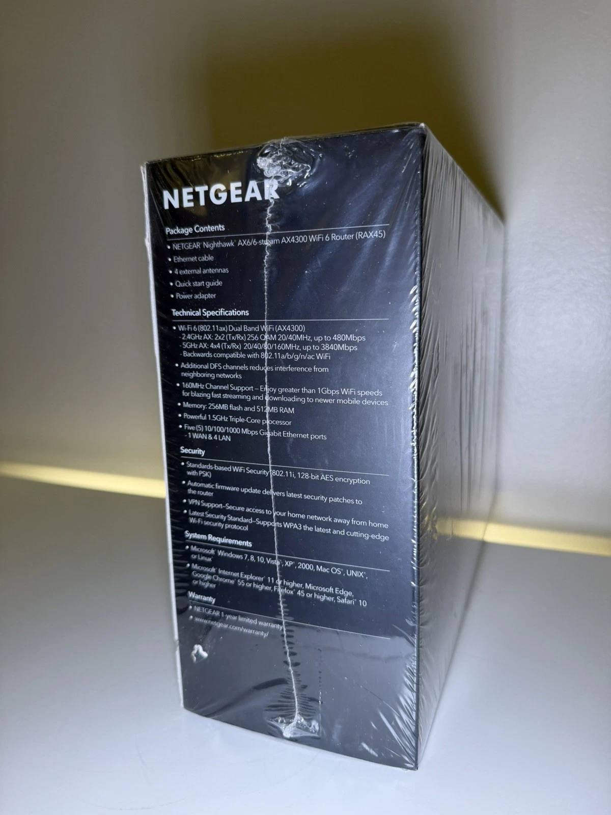 NETGEAR Nighthawk AX6 RAX45 Wi-Fi 6 Router - photo 4