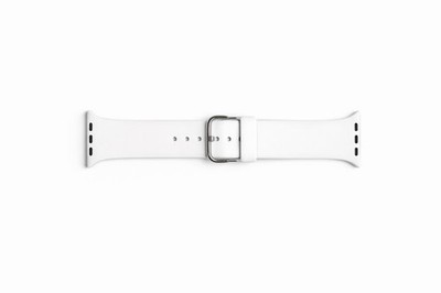 White Silicone Strap for Apple Watch Series 1-8, Ultra (42/44/45 - photo 2