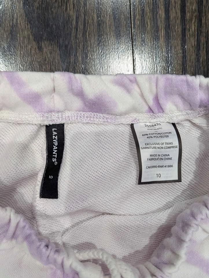 Lazypants Plaid Sweatpants – Size 10 💜 - photo 2