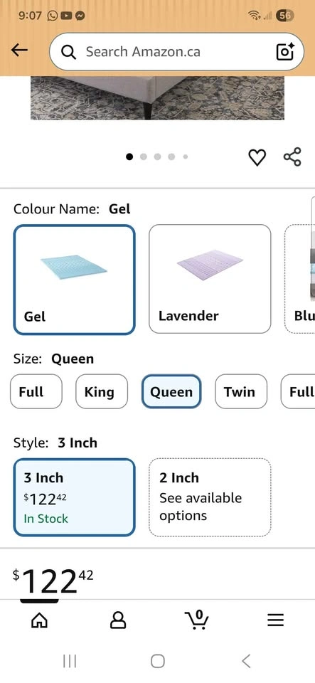 3 inch Queen Mattress Topper New - photo 2