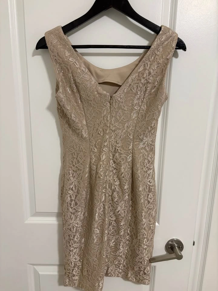 Women's Champagne Lace Dress - photo 2