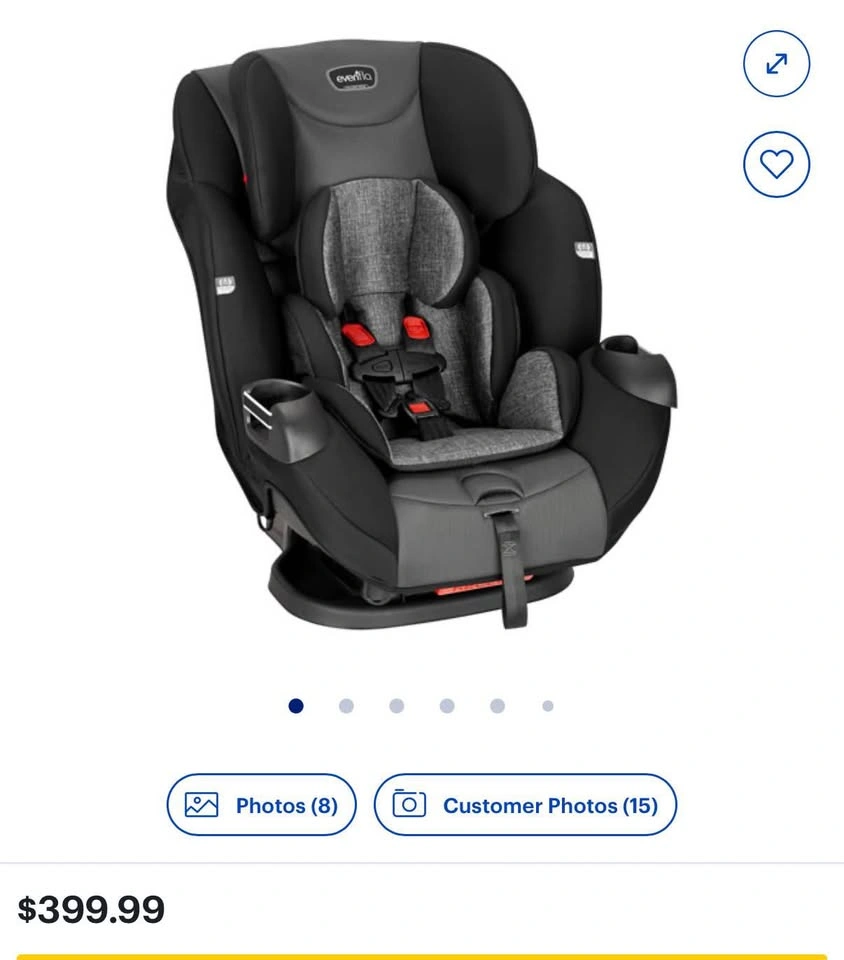 Evenflo Symphony Sport 3-in-1 Car Seat - photo 2