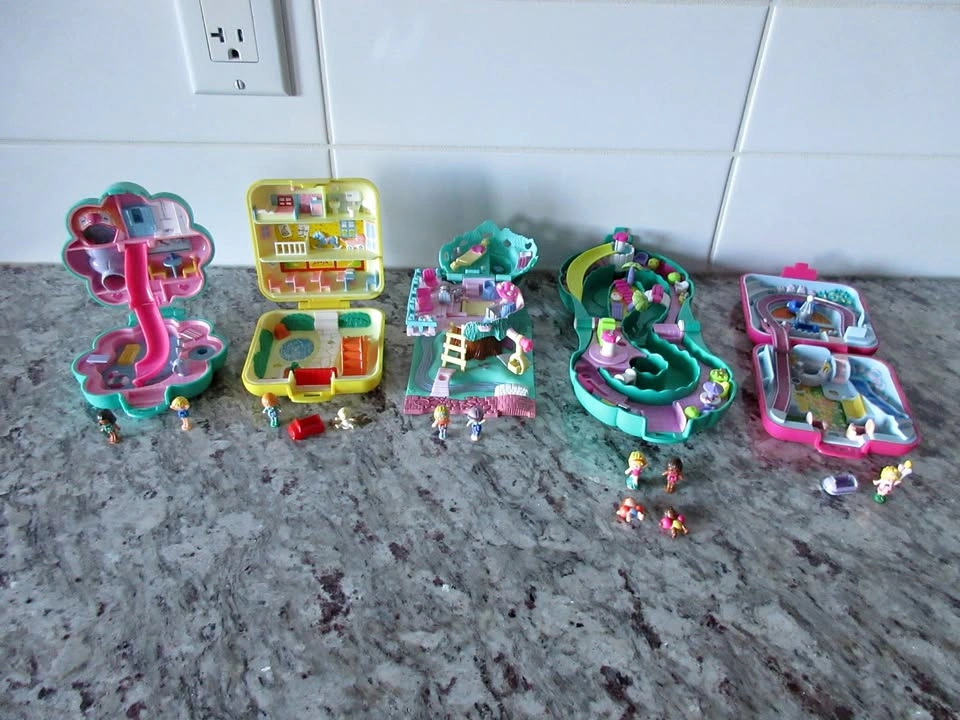 Vintage Polly Pocket Playsets - 5 Complete Sets