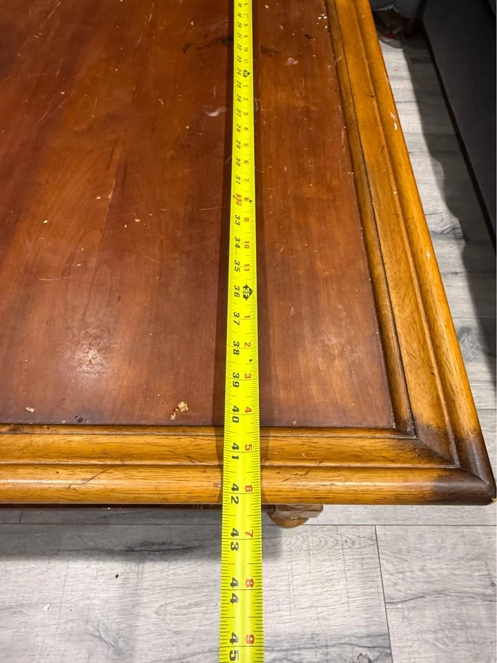 Large Square Wood Coffee Table - photo 3