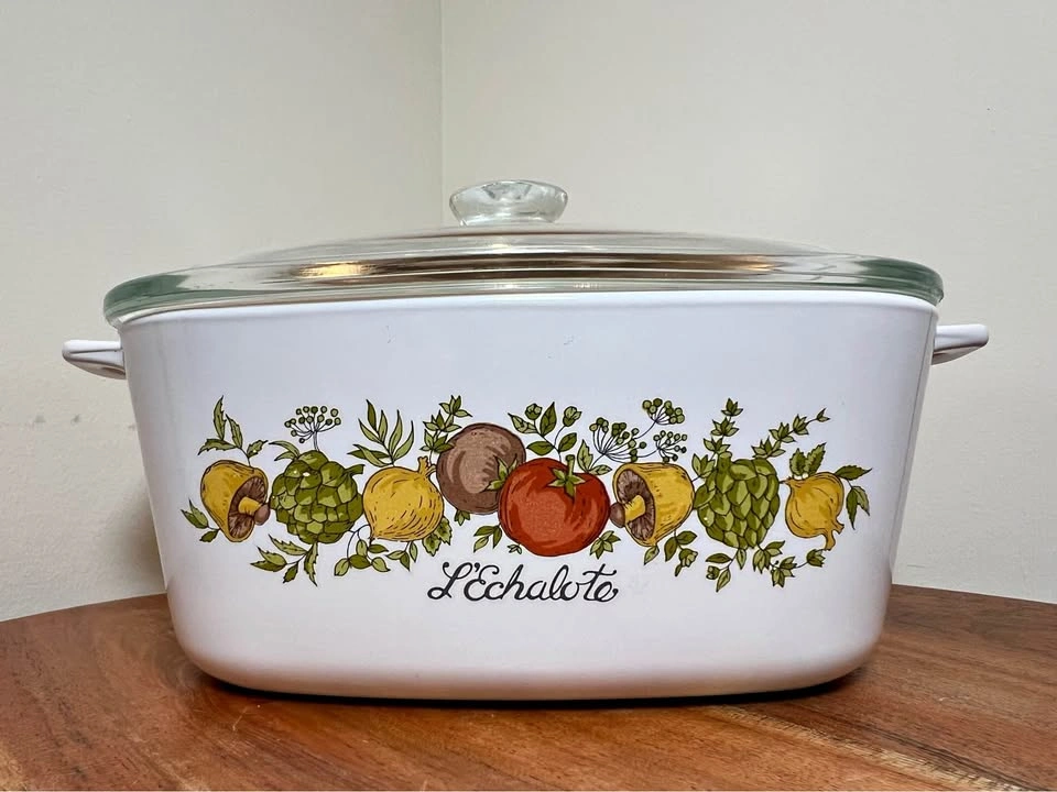 Corning Ware Spice of Life 1.5 Qt Casserole Dish w/ Pyrex Lid