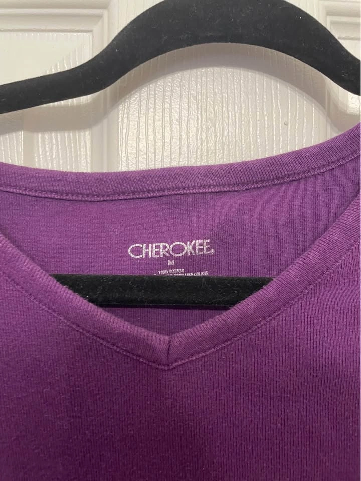 Cherokee Purple V-Neck Short Sleeve Tee, M - photo 2