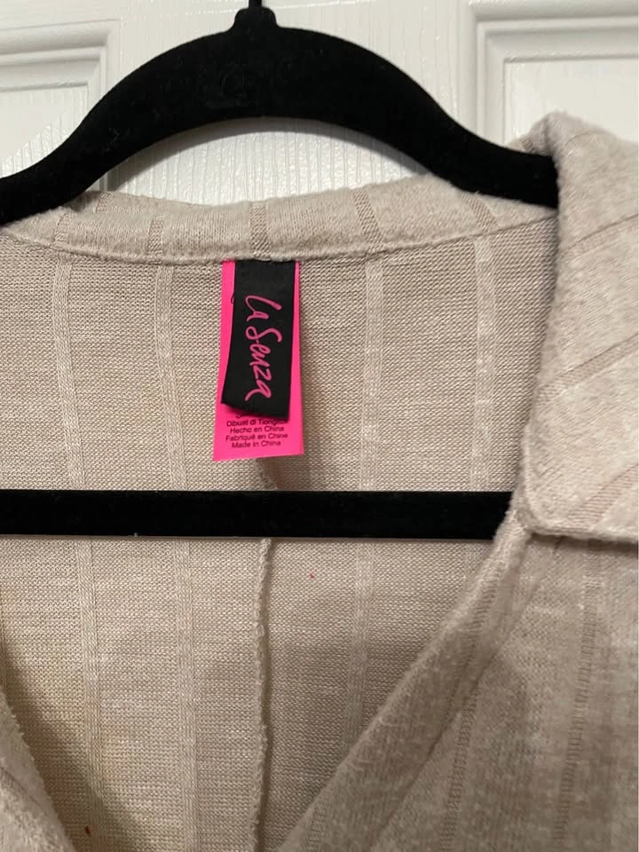 La Senza Beige Ribbed Rhomper, L - photo 4