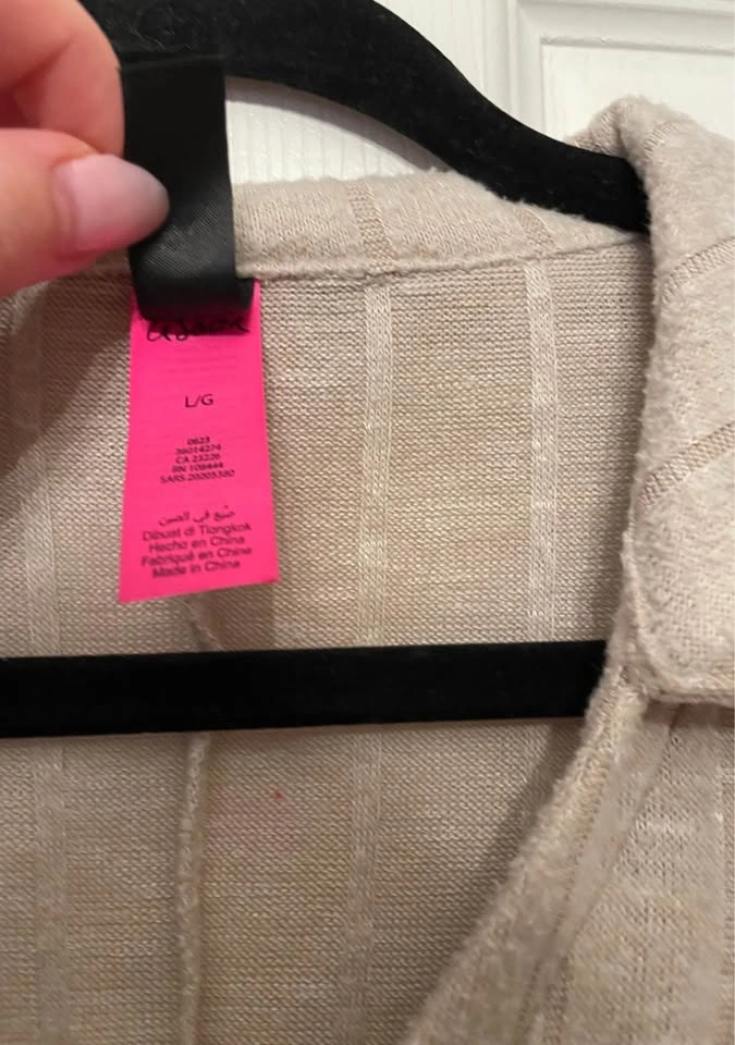 La Senza Beige Ribbed Rhomper, L - photo 5