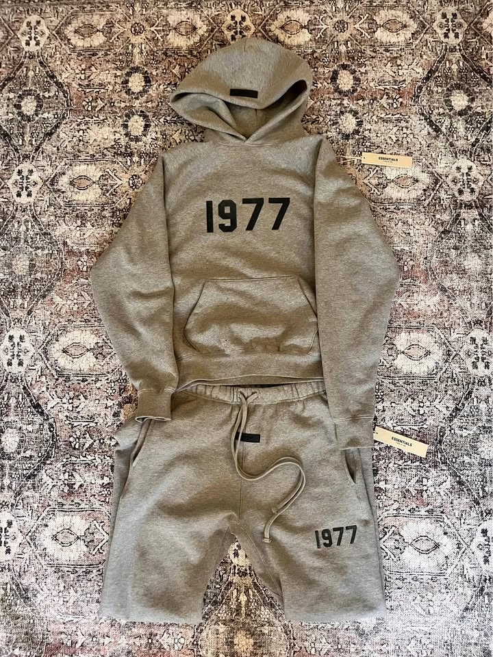ESSENTIALS FEAR OF GOD 1977 Hoodie tracksuit Set