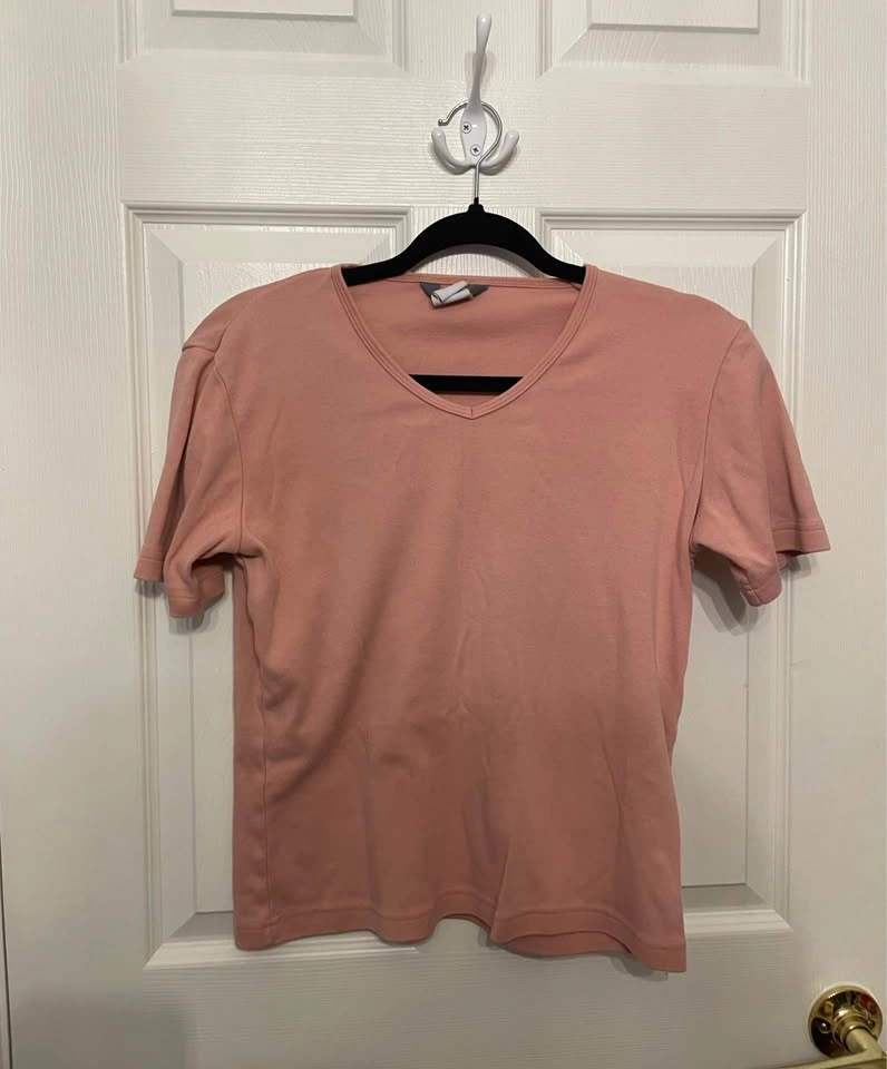 V-Neck & Crew Tee Tops, S & M - photo 3