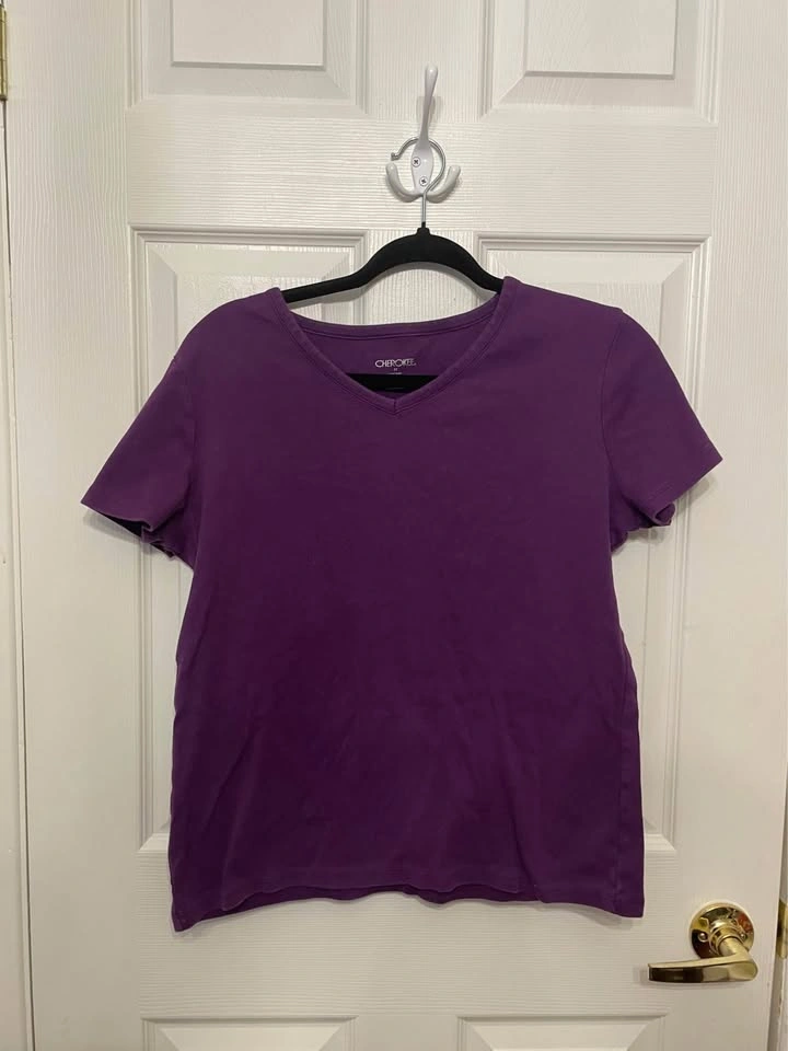 V-Neck & Crew Tee Tops, S & M - photo 4