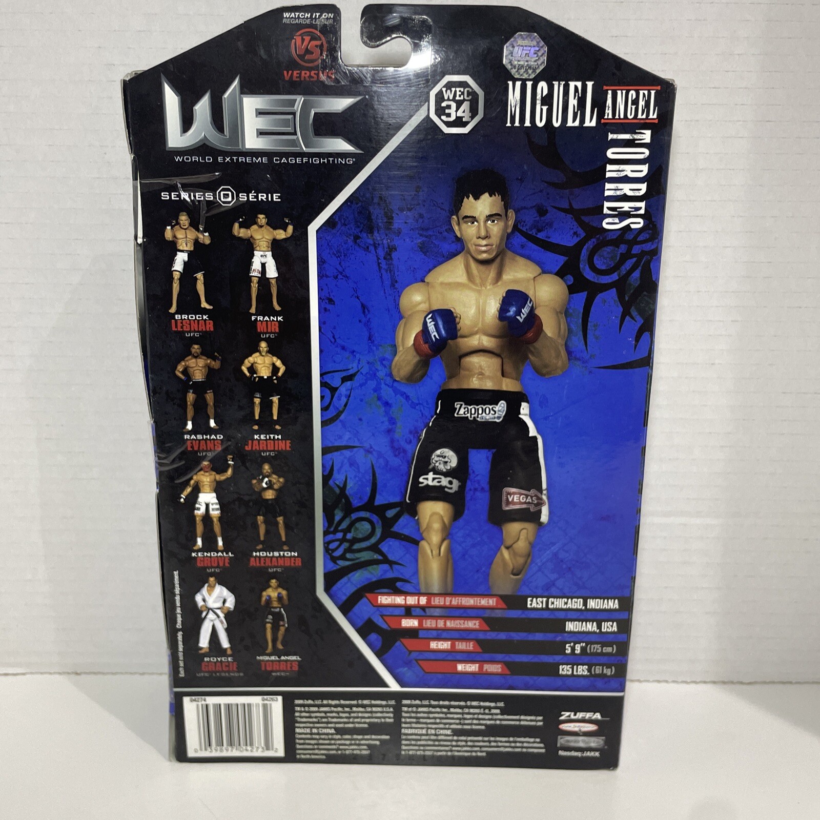 UFC WEC 34 Jakks Miguel Angel Torres Deluxe Action Figure w/ Bel - photo 5
